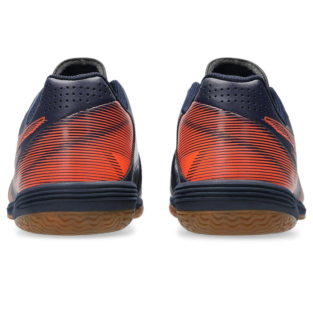 Asics CALCETTO WD 9 Futsal Unisex Size 401 3E Shoes, 1113A037, Adult, (Midnight/Habañero), 28.5 Cm,