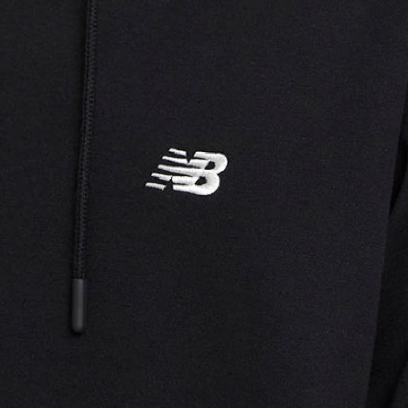New Balance Nbn0f11203 Uni Essential Small Logo Hoodie  Black