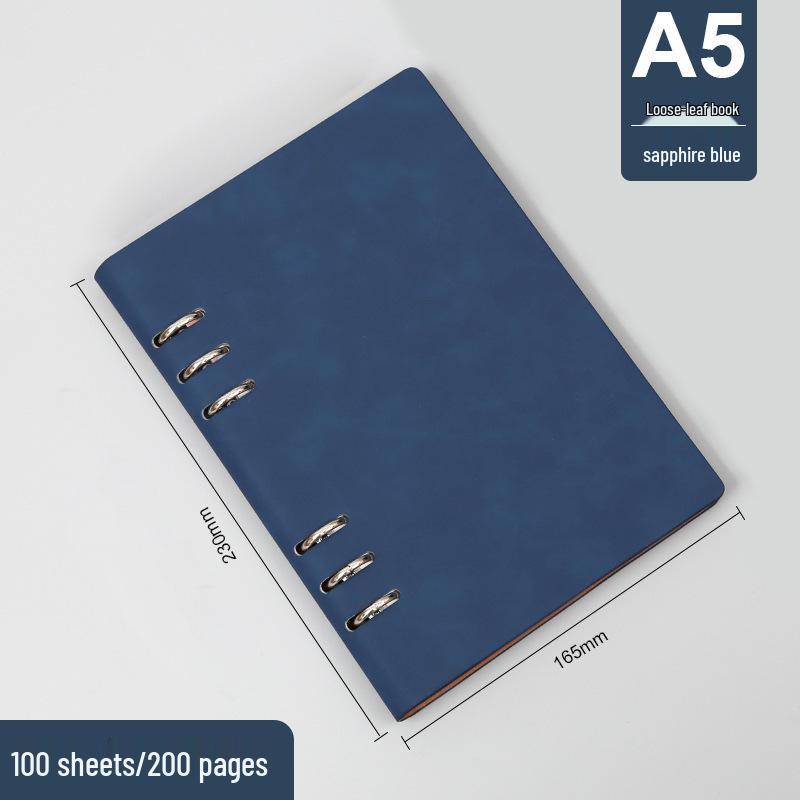 A5/B5 Loose-leaf Notepad: Business Meeting Notebook with Detachable Pages and Custom Logo Printing