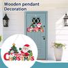 Christmas Home Wooden Pendant Scene Arrangement Atmosphere Hanging Decoration Door Hanging (Single Sided Printing)