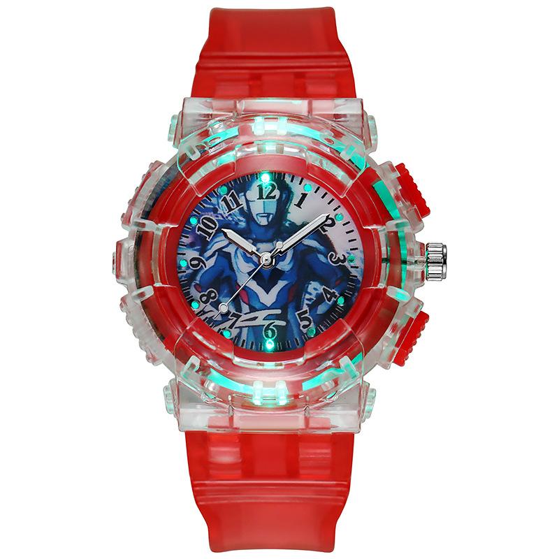 Ultraman Led Luminous Watch Children's Cartoon Elementary School Student