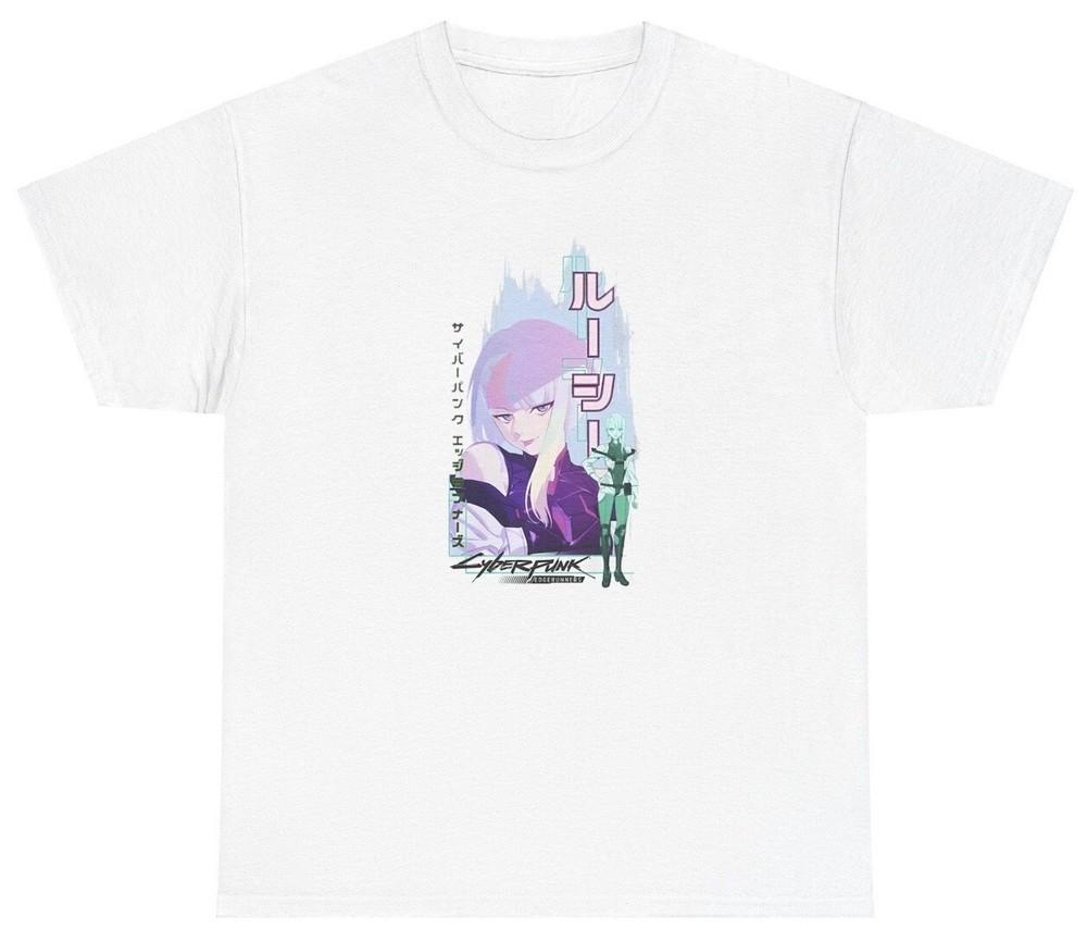 Cyberpunk Edgerunners T Shirt Anime Manga Lover Lucy Waifu Otaku Fan Gift Tee Unisex T-Shirt S
