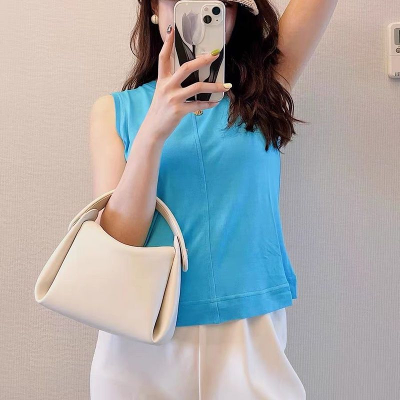 

Bag Women s Leather Fancy White Small Handbag Beige White