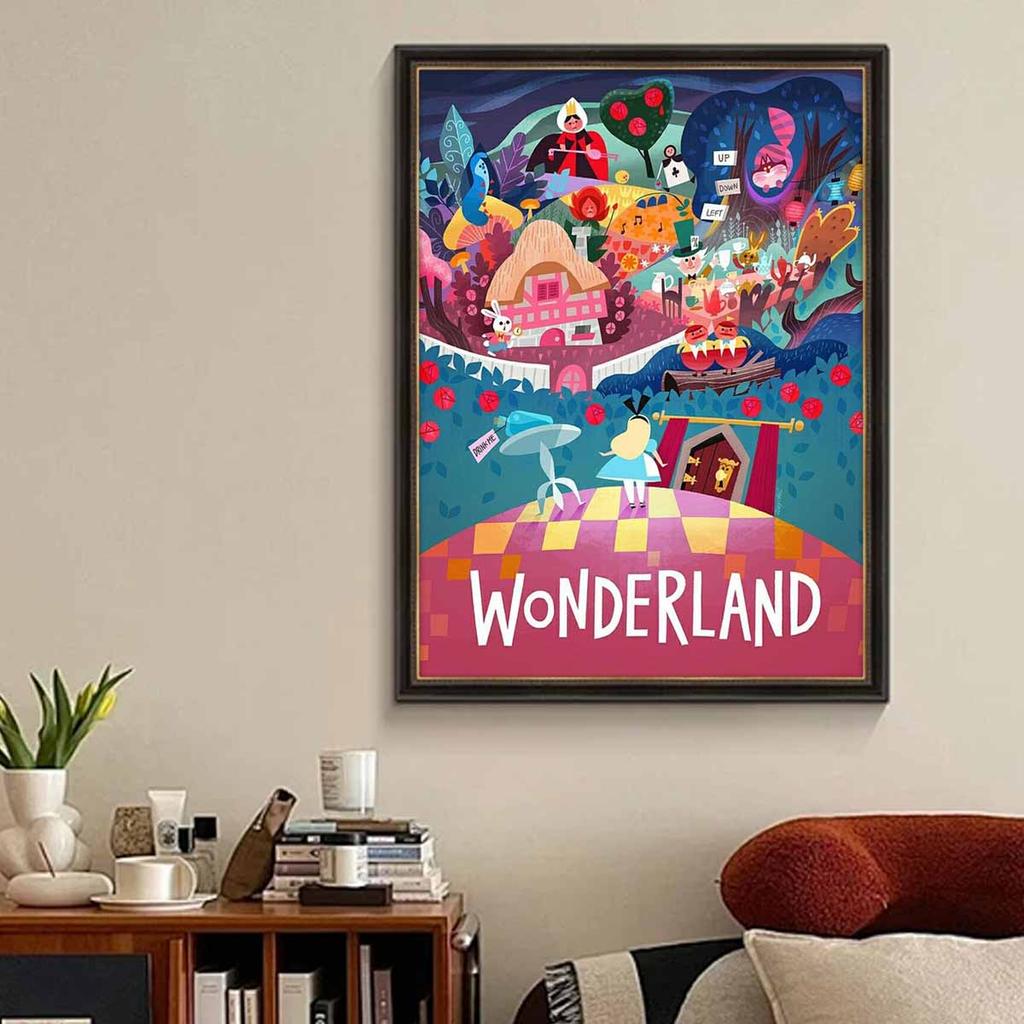Full Round Diamond Painting Wonderland Art Rhinestone Picture Mosaic DIY 5D Cross Stitch Embroidery Home Decoration