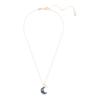 Swarovski Sublima Luna moon-shaped decoration imitation crystal, imitation pearl necklace women's blue 5671585