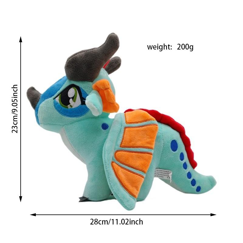 Peluche de Dragón de 25 cm Animal de Peluche Suave Alta Calidad Regalo de Cumpleaños Festivo para Niños