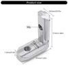 10Pieces Sturdy Stainless Steel L Shaped Brackets for 8mm Slot Aluminum Frame Right Angles Connection Daily Use