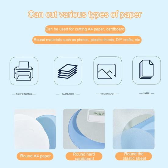 360-Degree Rotary Circle Cutter Adjustable 10-32CM Diameter Circular Paper Trimmer Scrapbooking Tool for Art And DIY Crafts Cards Making