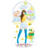 Exquisite Red Velvet Acrylic Standee Featuring Yeri Irene For Elegant Table Decor
