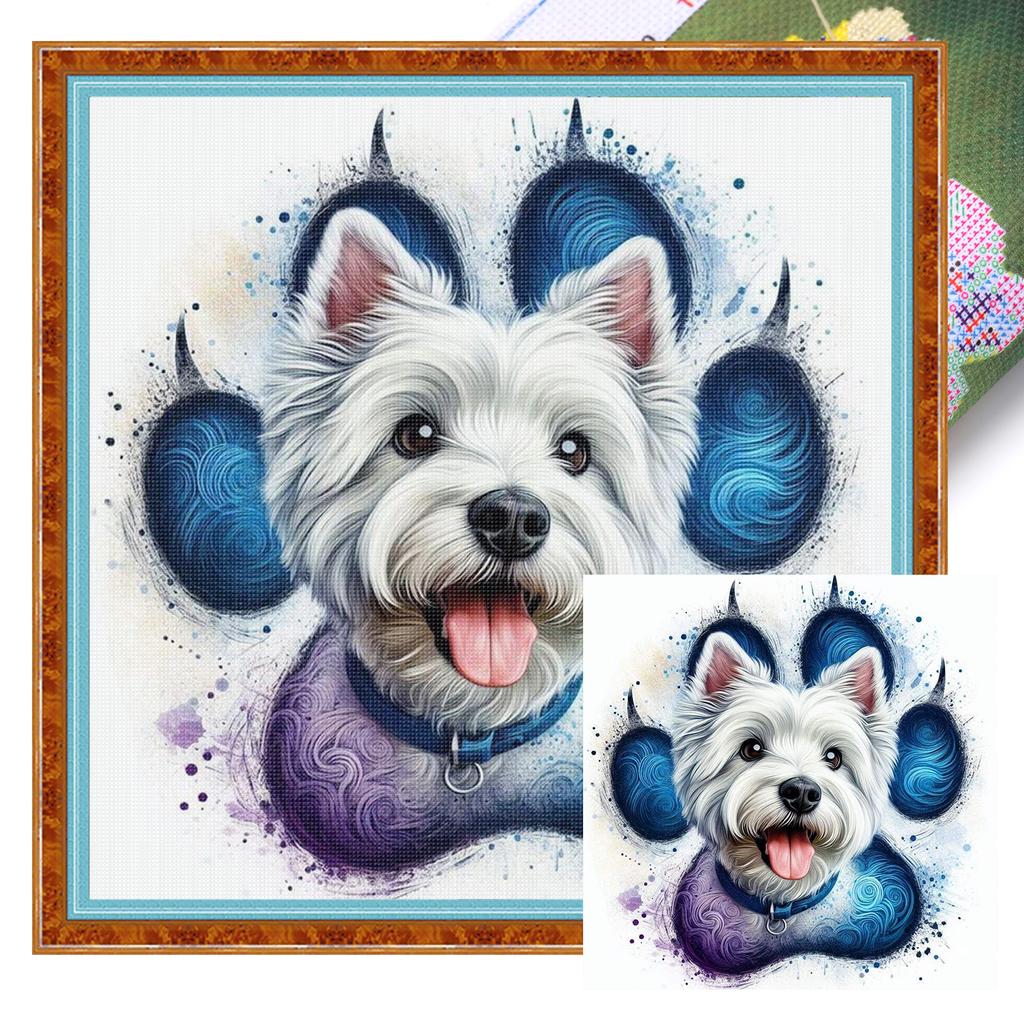 Animal Full 11CT DIY Stamped Printed Cross-Stitch Kits 15.75x15.75in Cross Stitch Art and Crafts Kits for Adults Home Decor