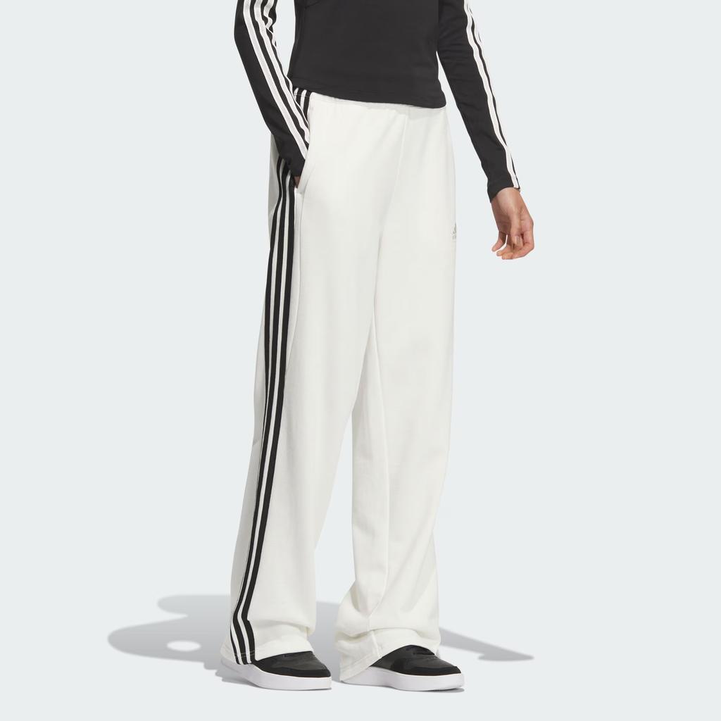 adidas 3-Streifen Freizeit Hose Damen Jade Weiß JN0763