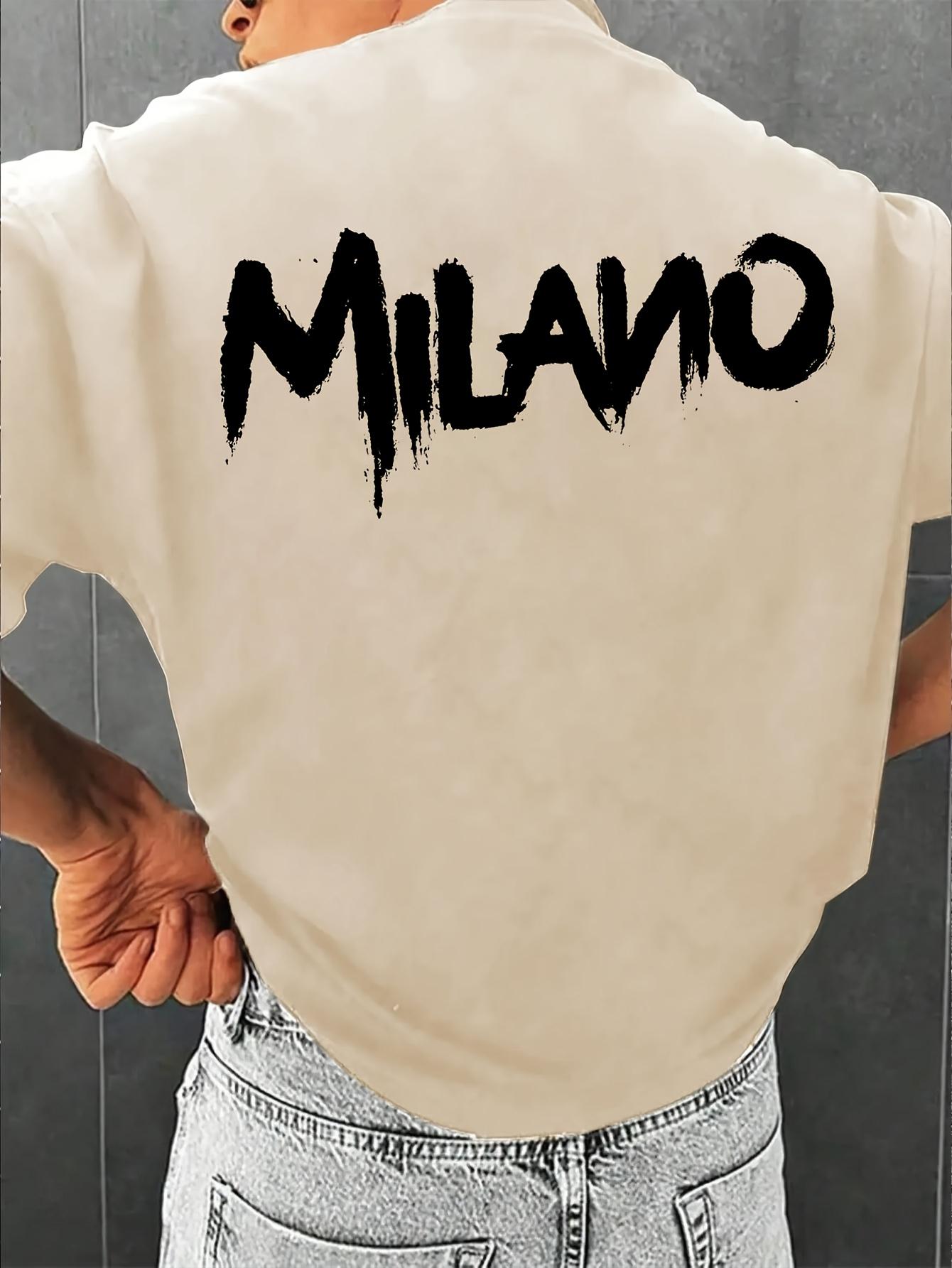 The new mens Tshirt for the summer of 2025 features a casual fashionable comfortable and soft 3D letter pattern print S