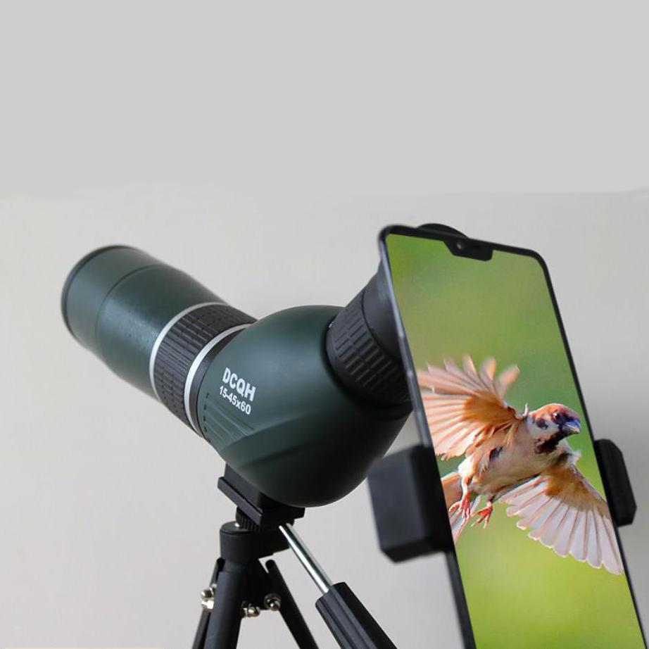 45/75 Zoom Monokular Hochleistungs-High-Definition-Vogelbeobachtungsspiegel Konzert-Handykamera-Teleskop mit Stativ
