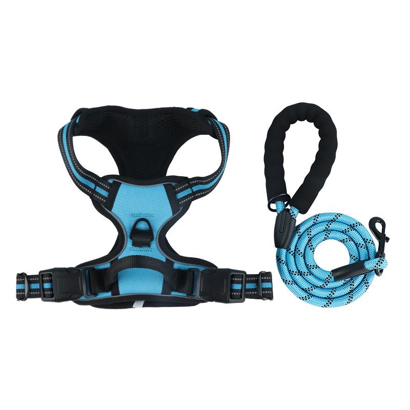 Reflective No-Pull Dog Harness and Leash Set for Large Dogs