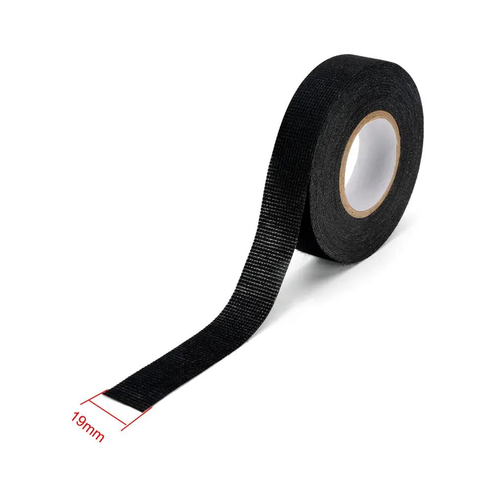 MultiPurpose Black Car Self Adhesive Anti-noise Felt Absorber Automotive Wiring Harness Tape 19mmx15m Car Tape Car Accessories