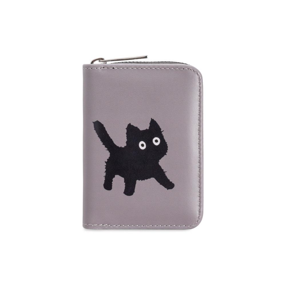New Cat Short Wallet Large Capacity Multi Functional Card Holder Multi Slot Zipper Coin Purse