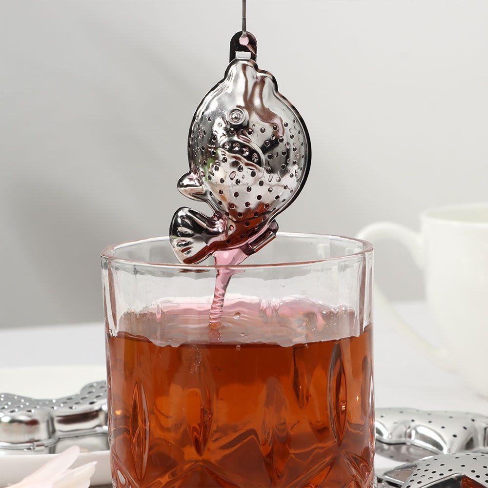 

Cute Chain Hook Loose Leaf Tea Infuser Mesh Tea Ball Infuser Small Tea Filter 2