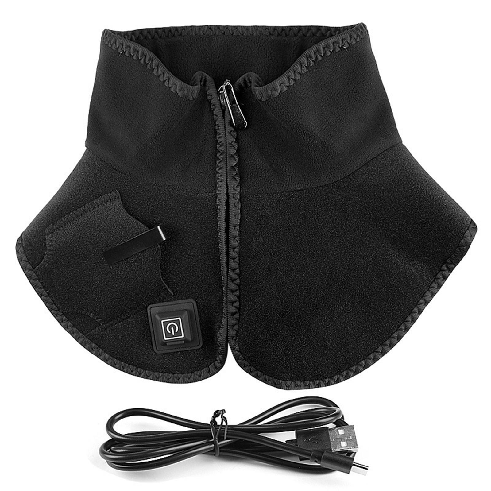 

Durable And Safe Usb Heating Neck Warmer Supports 3 Temperature Levels Electric Scarf For Women Men Soft Knit Fabric Shoulder Neck Wrap