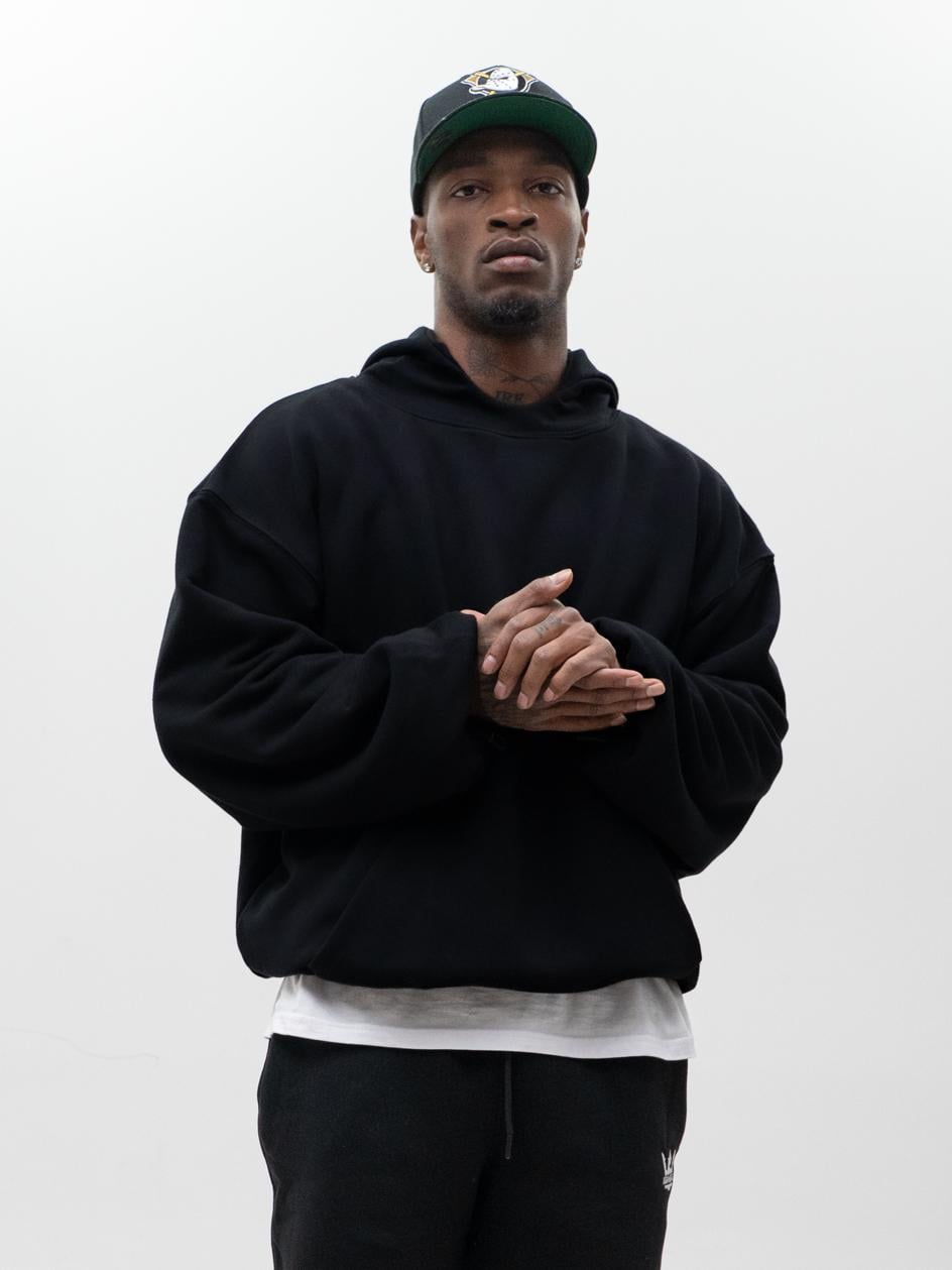 Jigga Wear Heavyweight Men`s Black Oversized