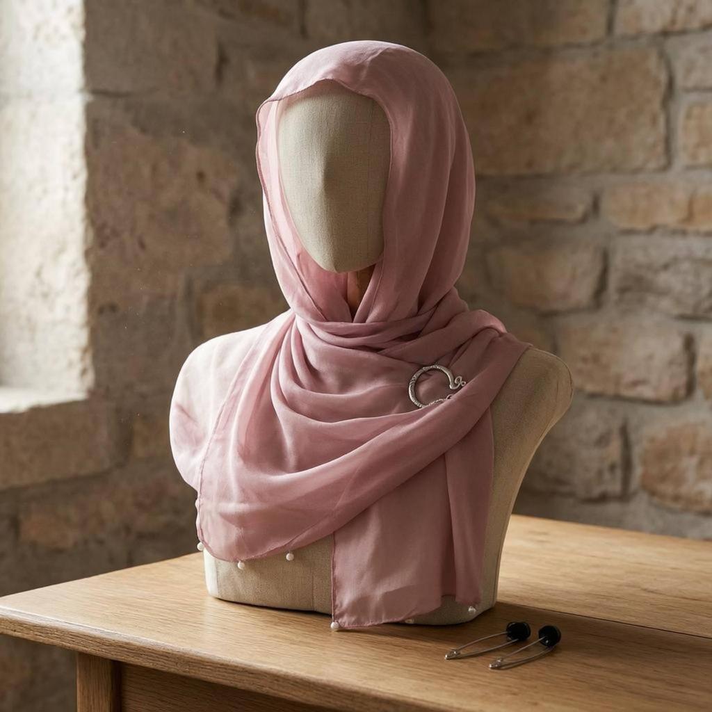 Lightweight Wrap Scarf Translucent Gauze Shawl Draping