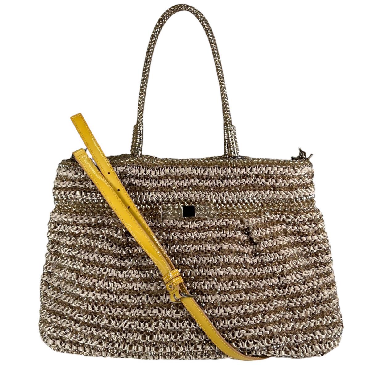 

ANTEPRIMA Wire bag Tote Bag wire Gold x beige Women Used