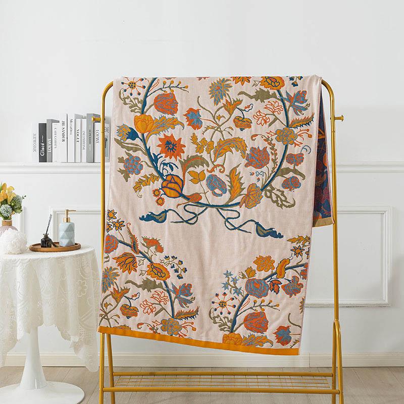 

Хлопковое банное полотенце, впитывающее, быстросохнущее, четырехслойное, большое банное полотенце для взрослых, весенне-осенние модели, мягкое, не легко выпадение волос, большое полотенце с запахом 90 * 180cm