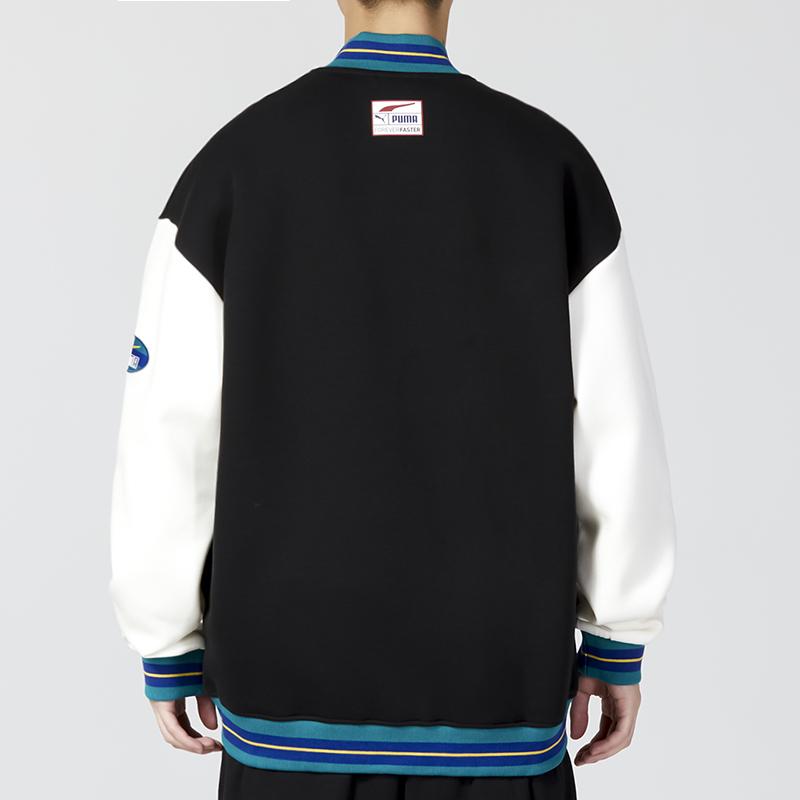 Puma Team Badge Bomber Jacket Unisex Black 677373-01
