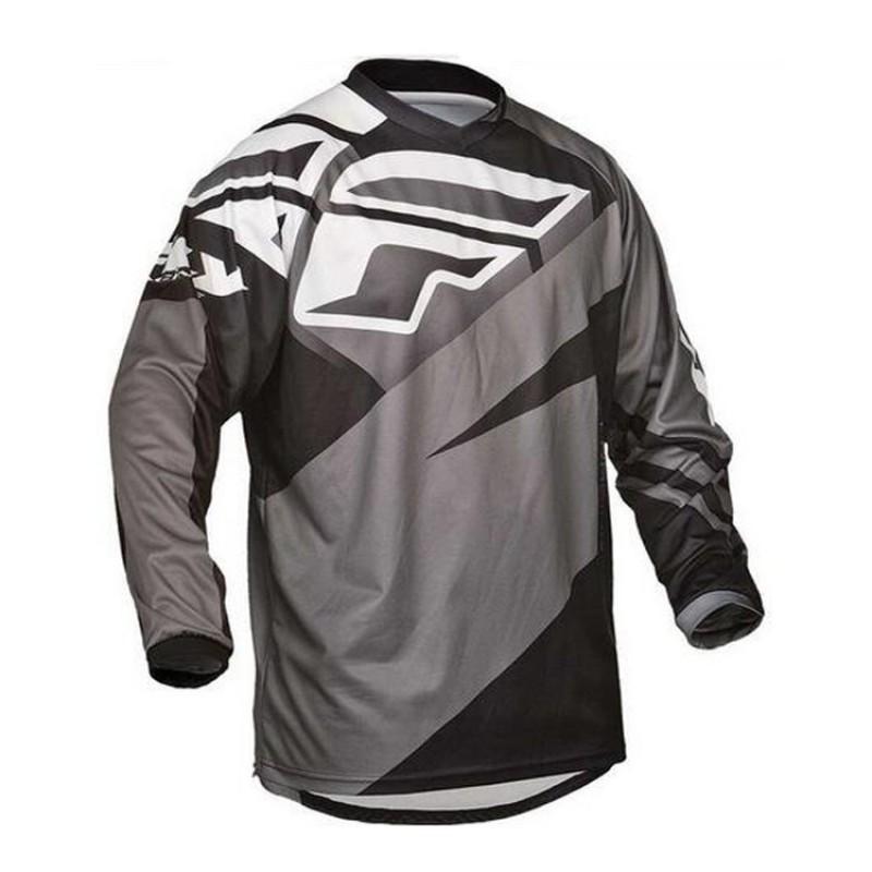 Mens Long Sleeve Cycling Jersey T-Shirt Round Neck Off-Road Mountain Bike Downhill Sportswear Breathable