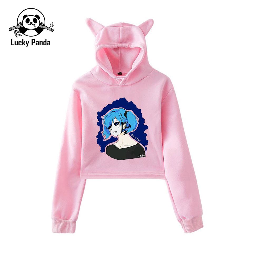 Sally Face Cat's Ear Cute Hoodies Sally Face Game Sweatshirt Kawaii POP HOT  Sale Hoody