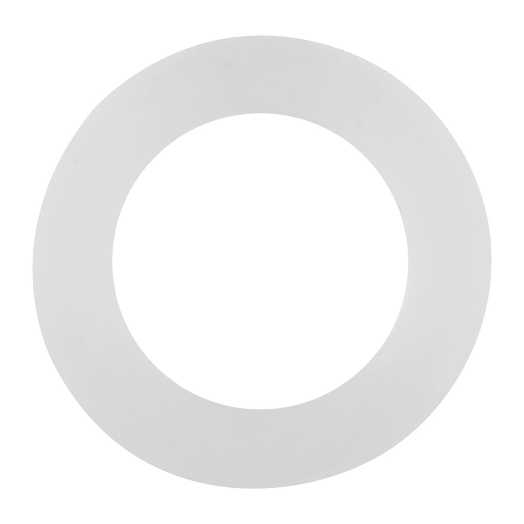 12pcs Flat Gasket White Silicone O Ring Sealing Washers for Bellows Hoses (1.2")