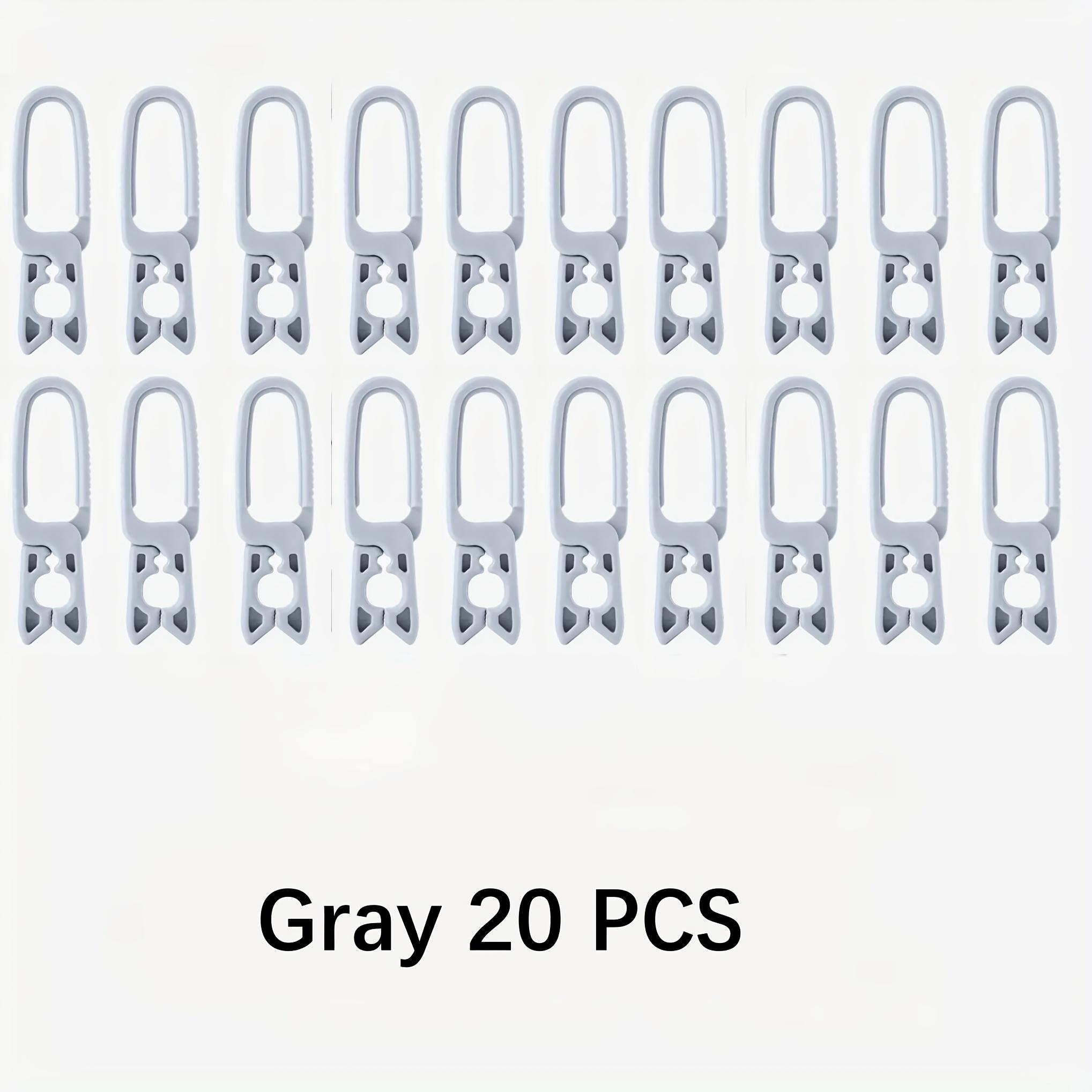 20Windproof socks and clothing hangers - Durable plastic multi-purpose clip  Used to organize your home Designed to save space Suitable for серый