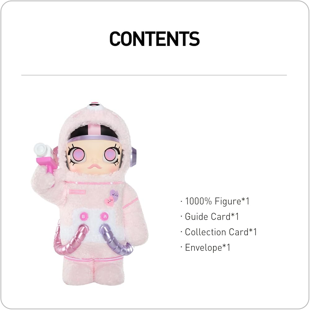 Pop Mart Mega Space Molly 1000% Sweet Messages Bear Figure Toy Collectible Model Gift
