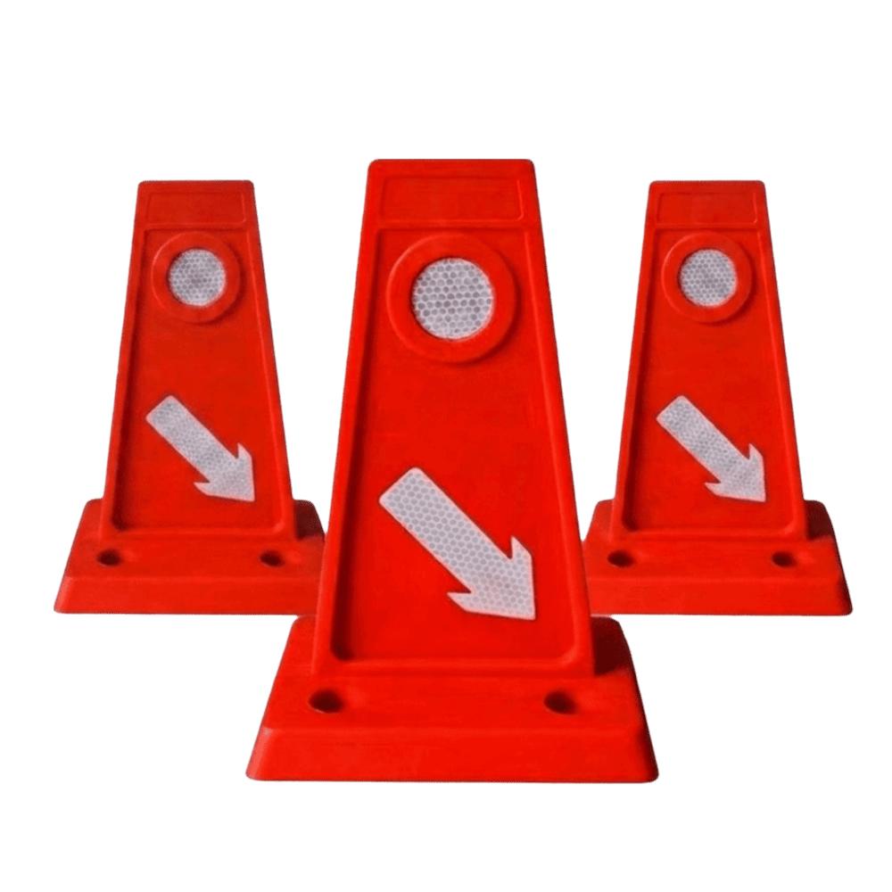 TPU Material Traffic Lane Separator Good Flexibility Impact Resistance Parking Garage Directional Sign EVA Material
