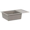 Grey Kitchen Sink 780 X 500 Mm Made of 80percent Quartz and 20percent Resin