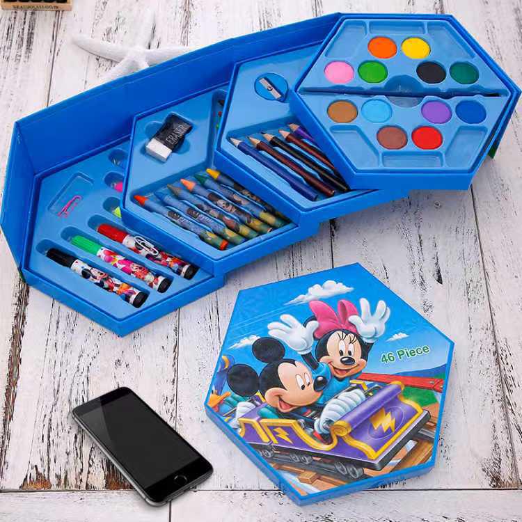145-Piece Deluxe Watercolor Pen Set for Kids - Double-Layered Aluminum Box Art Supplies & Painting Tools