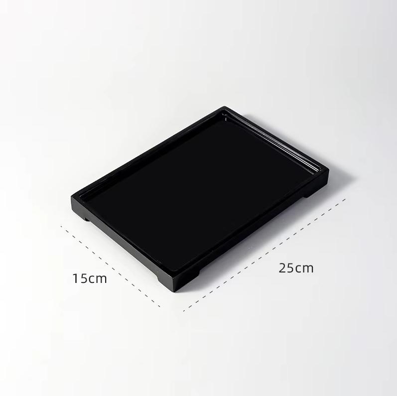 Resin Tray Creative Black White Marbling Rectangular Round Storage Plate Bedroom Jewelry Bathroom Toiletries Storage Tray