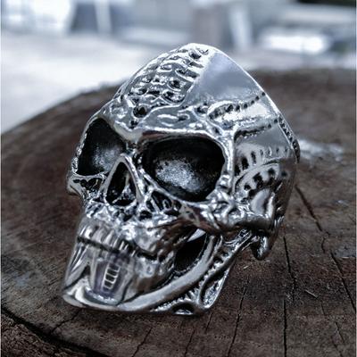 European and American Hip-hop Alien Skull Ring for Men Domineering Ghost Head Ring