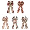 Traditional Christmas Tree Top Large Bow Multi Color Outdoor Indoor Decorations