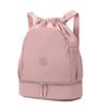 Drawstring Backpack with Dual Zipper Compartment Lightweight Casual Bag Unisex Gym Travel School Backpack