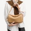First Layer Cowhide Pillow Bag Design Sense Messenger Bag Women Commuter Leather Women Shoulder Bag