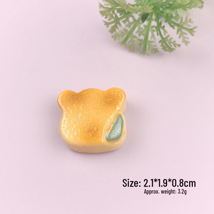 DIY Miniature Bear Head Cookie Toys, Resin Ornaments, Four-Color Crocs and Hair Clip Accessories