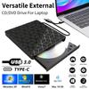 7 In 1 USB3.0 Type C CD DVD Recorder Player Portable CD Player External Burner Optical Drive Reader For Laptop Desktop Notebook