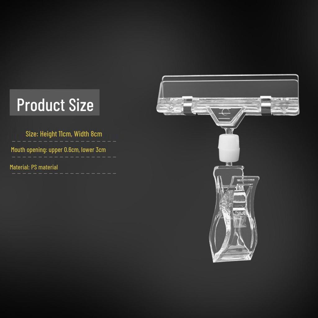 Doppelköpfiger Regaletikettenclip für Preisschilder in Supermärkten