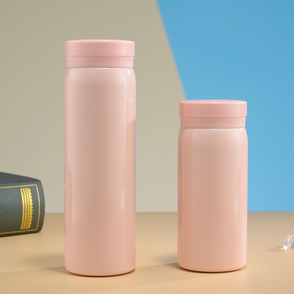 Womens Stylish Small Cap Pocket Cup Stainless Double-layer Thermos Cup Childrens Portable Mini Cup Durable Durable