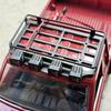 Mn82 Metal Luggage Carrier Roof Rack With Led Light Rc Model Car Upgrade Parts Accessories Simulation Roof Rack With Four Lights
