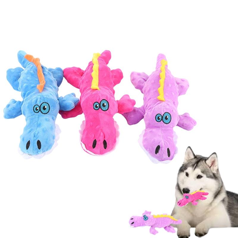 Bite-resistant Crocodile Plush Dog Toy Silicat Brand For Teeth Care And Playtime Characters)
