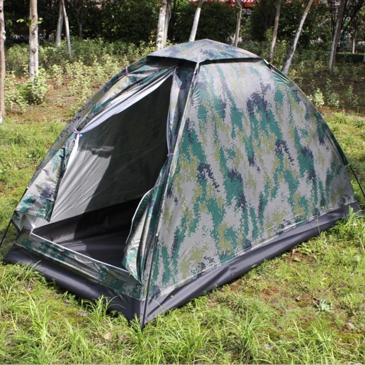 Camouflage Single-Person Camping & Indoor Tent - UV Resistant & Windproof Single-Person