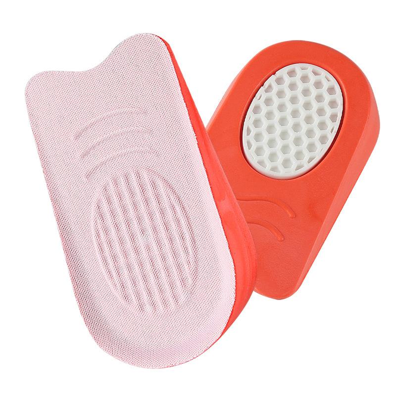 GEL Heightening Half Pad for Men and Women Thickened Invisible Inner Heightening Insole Soft Sports Non-slip Shock Absorption Heel Half Size Pad