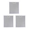 3PCS Grease Filters For RANGEMASTER Cooker Hood Metal 300 X 250mm Silver Filter Household Range Hood Ventilation Accessories
