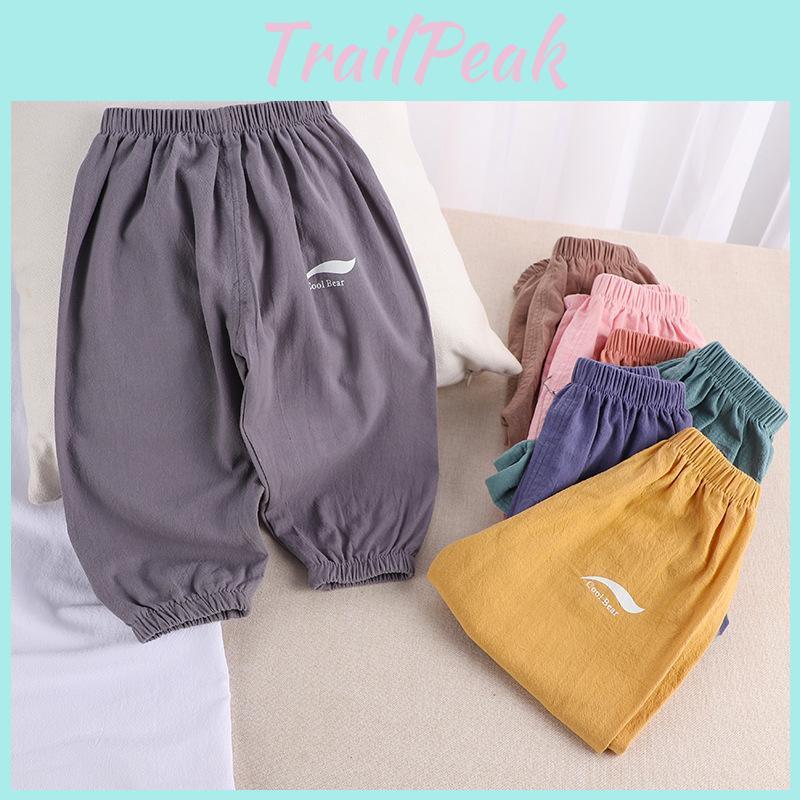 Prevention Unisex Baby Mosquito Pants For Summer With Breathable Fabric And Elastic Waistband
